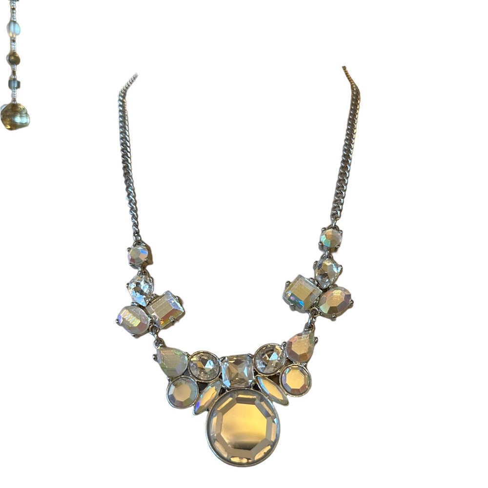 Loft Rhinestone Statement Necklace - Picture 2 of 14
